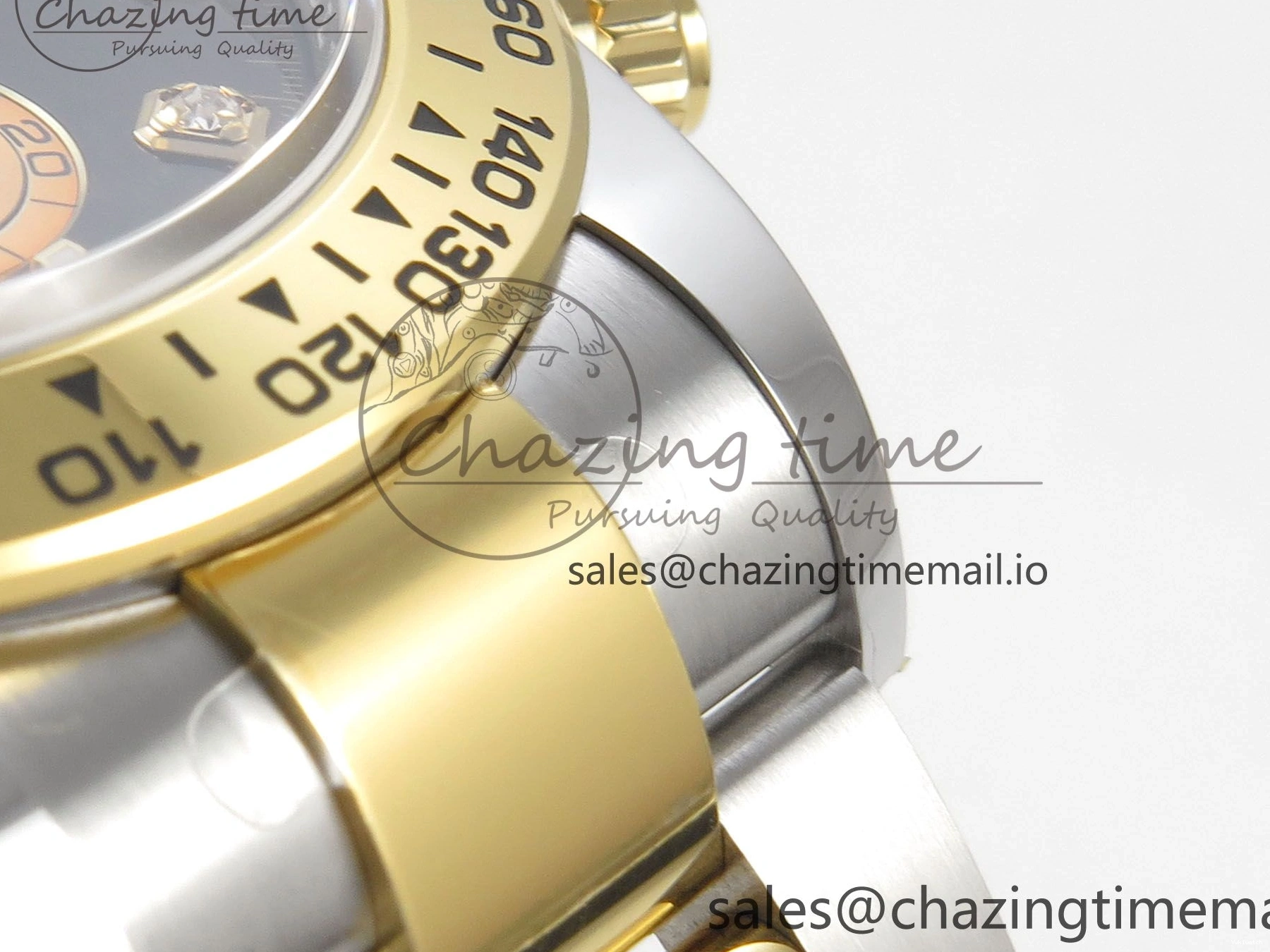 on Dial YG SS YG Edition Diamonds Bracelet THBF 126503 Black 1:1 Best SH4131 Daytona 0509